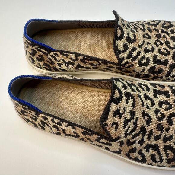 Rothy's Leopard Camo Cat Slip Ons - Picture 4 of 7